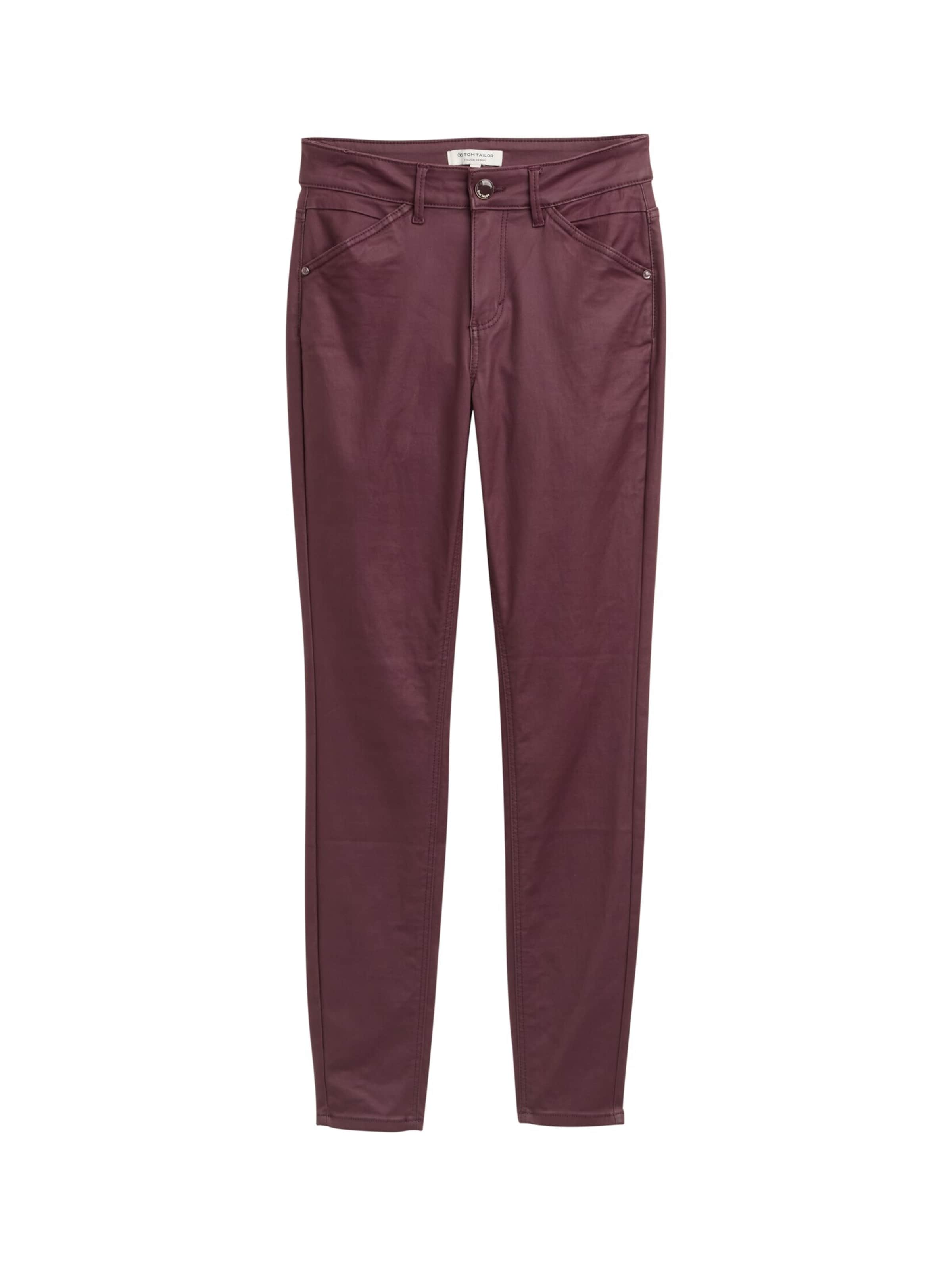 TOM TAILOR Skinny Jeans 'Lucie' in Rood: voorkant