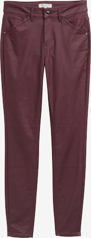 Skinny Jean 'Lucie' TOM TAILOR en rouge : devant