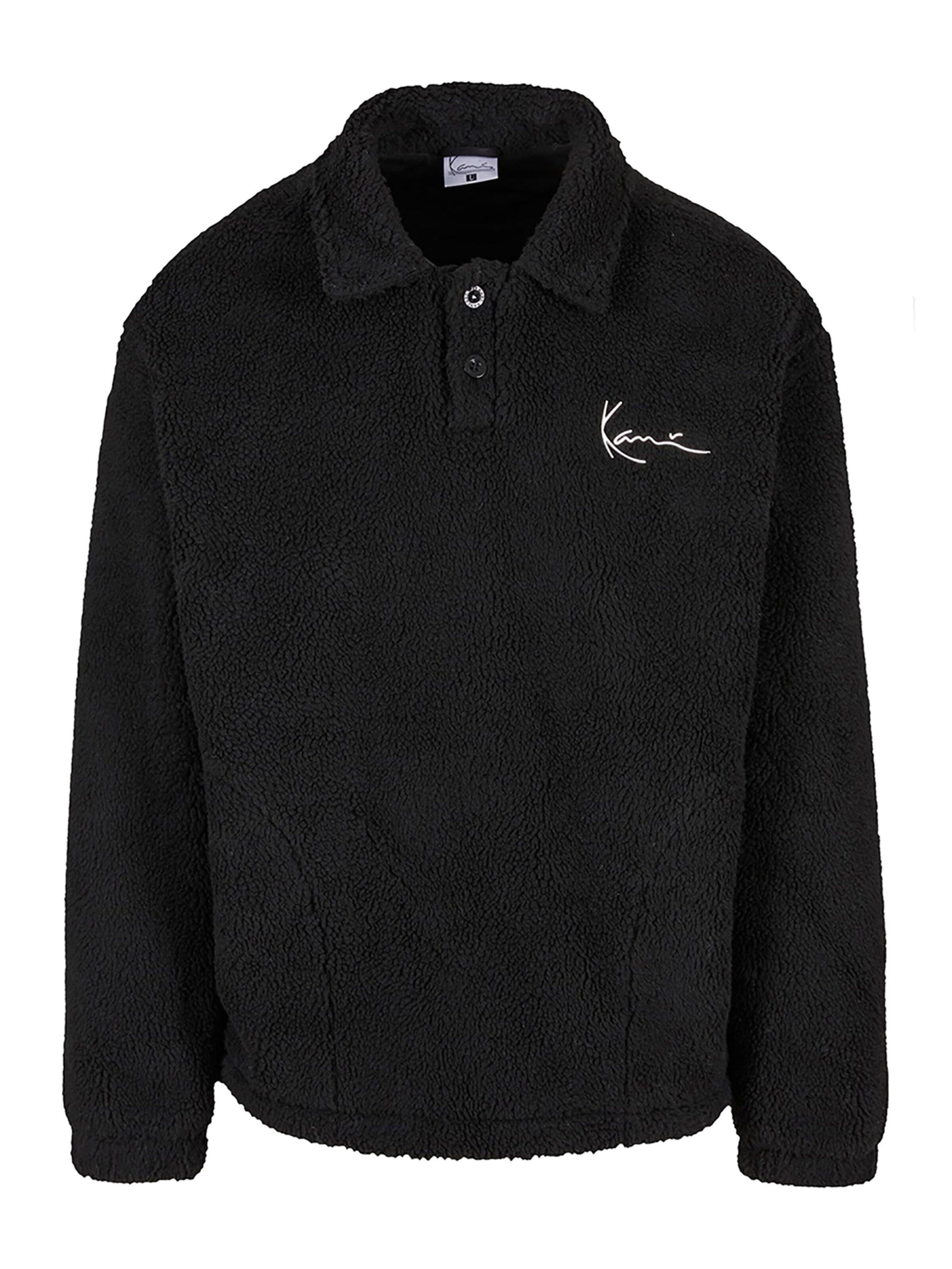 juoda Karl Kani Demisezoninė striukė 'Metal Signature Teddy': priekis