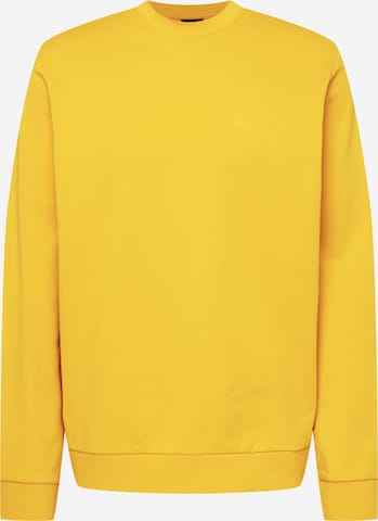JACK WOLFSKIN Athletic Sweatshirt in Yellow: front