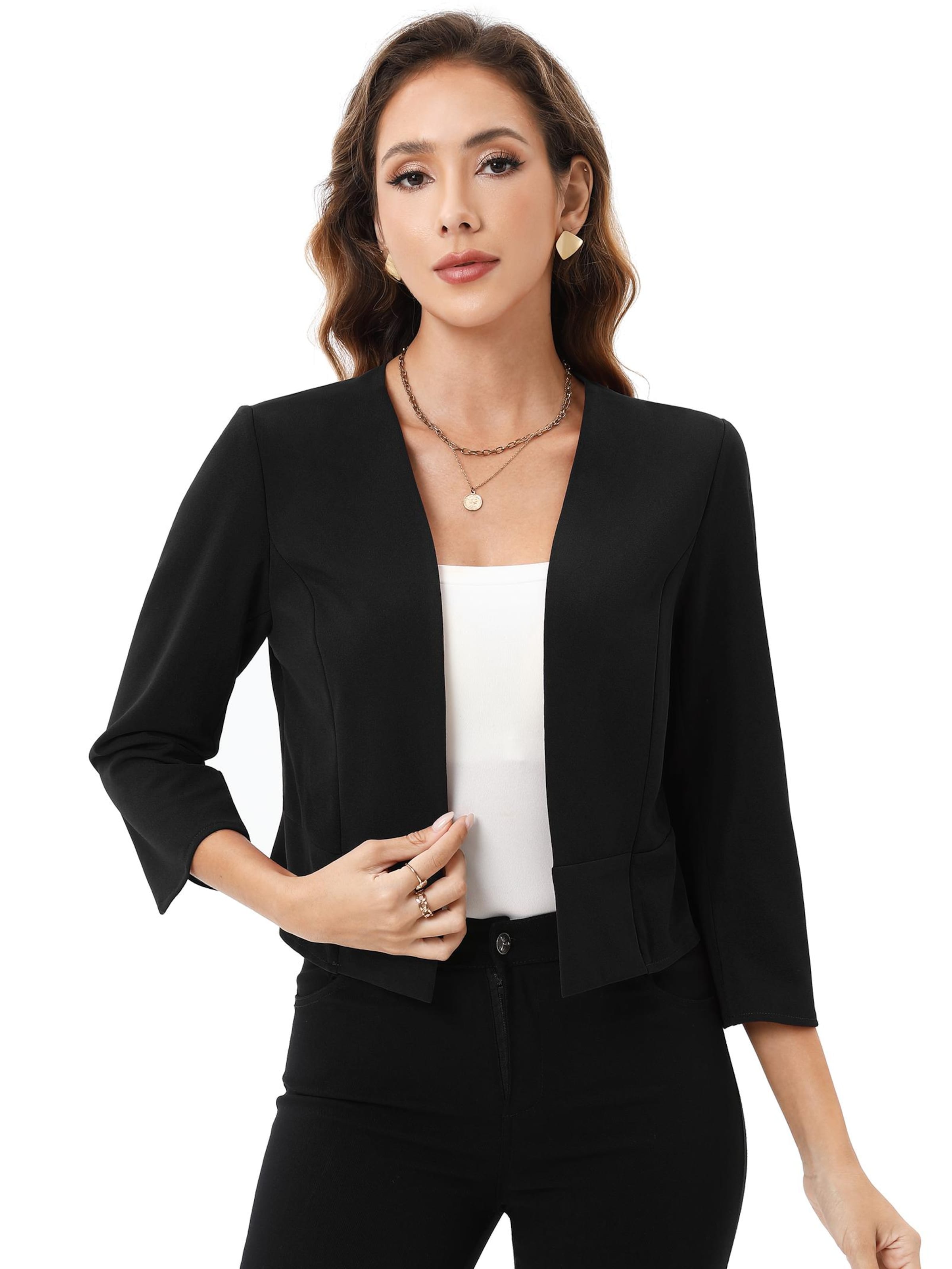 Yesfashion Blazer in Black: front