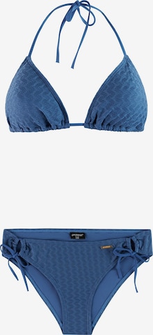 PROTEST Triangel Bikini 'PRTExit' in Blauw: voorkant