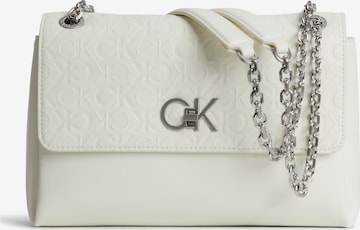 Calvin Klein Schoudertas 'Conv' in Wit: voorkant