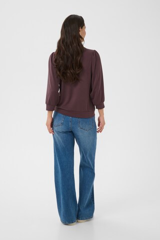 Kaffe Sweatshirt ' Annie ' in Bruin