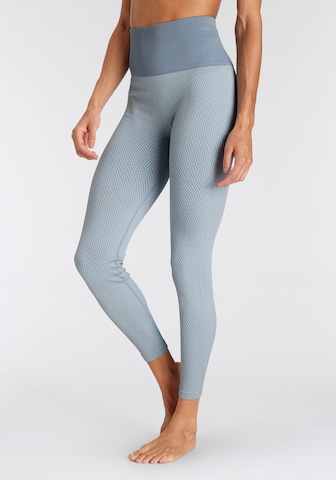VIVANCE Skinny Workout Pants in Blue: front