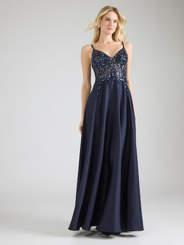 Laona Společenské šaty – modrá: přední strana