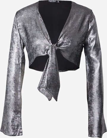 Nasty Gal Blus i silver: framsida