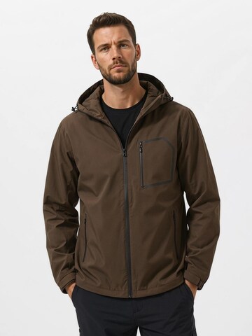 YOUTHUP Athletic Jacket 'Reflex' in Brown