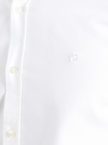 BOSS Slim fit Πουκάμισο 'ROAN' σε λευκό
