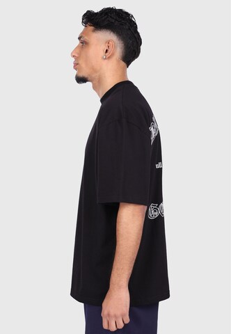 Dropsize Shirt 'Roll The Dice' in Zwart