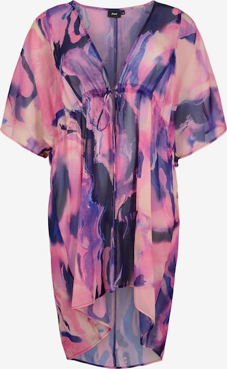 Kimono Swim by Zizzi di colore navy / lilla / blu violetto / rosa, Visualizzazione prodotti