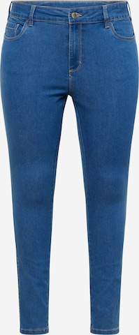 KAFFE CURVE Slim fit Jeans 'Vicka' in Blue: front