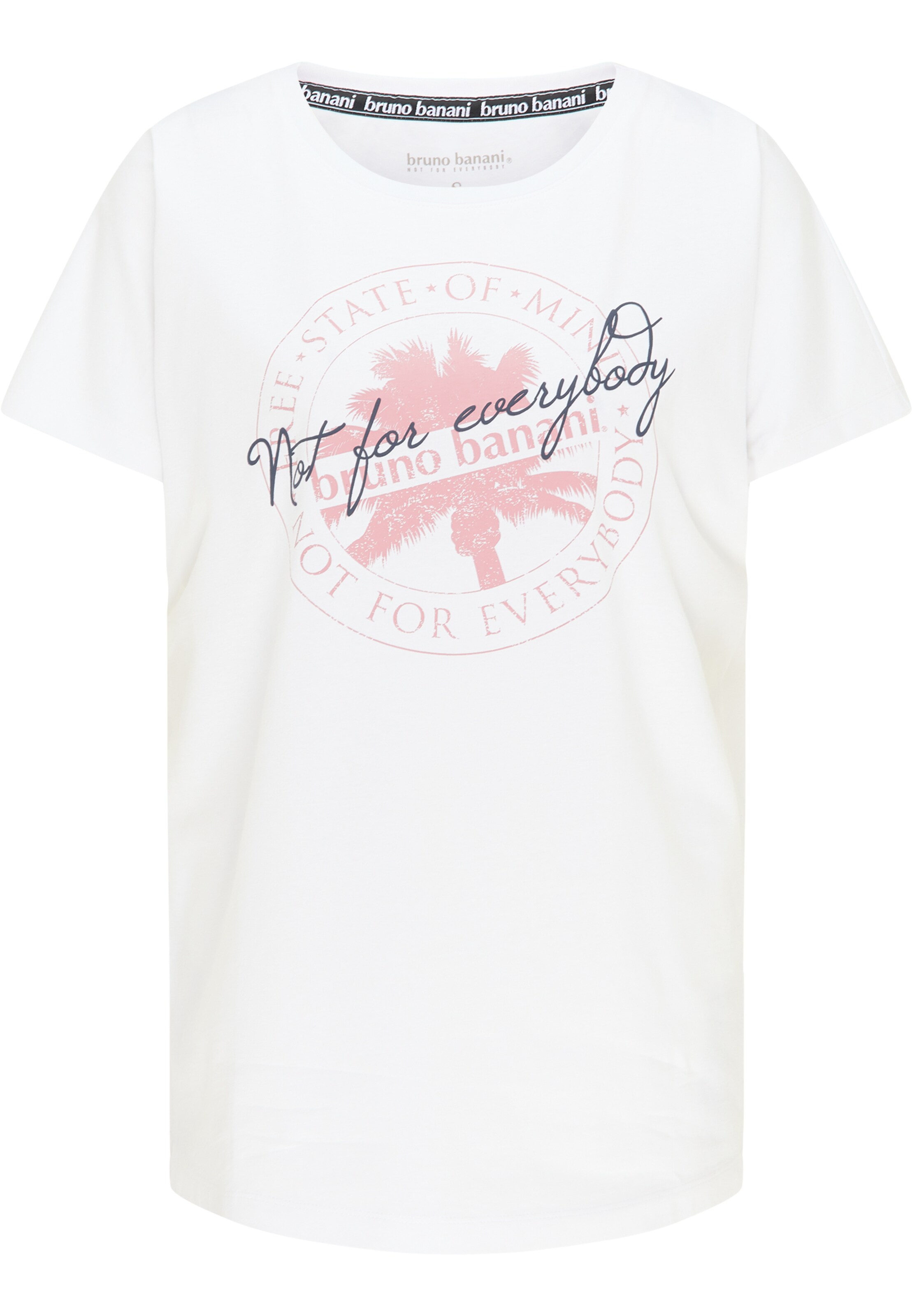 Bruno Banani Shirt 'Jenkins' in Wit: voorkant