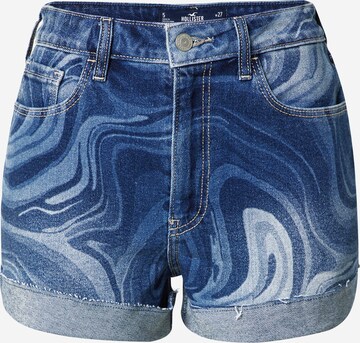 HOLLISTER Regular Broek in Blauw: voorkant