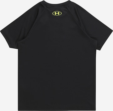 T-Shirt fonctionnel 'Tech Split' UNDER ARMOUR en noir