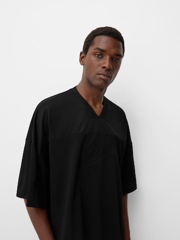 Bershka T-Shirt in Schwarz