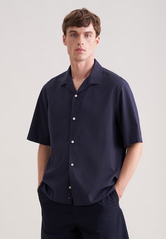 SEIDENSTICKER Slim fit Zakelijk overhemd in Blauw: voorkant