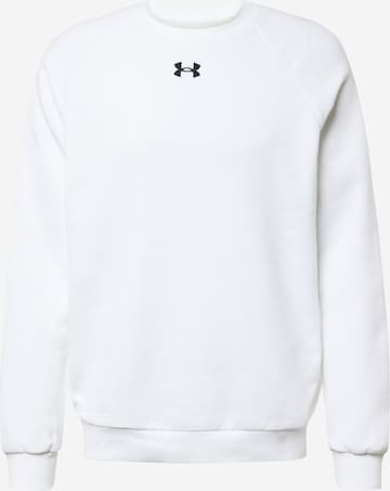 UNDER ARMOUR Athletic Sweatshirt 'Rival' in White: front