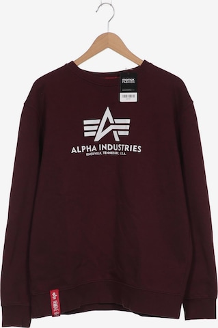 ALPHA INDUSTRIES Sweater XL in Rot: predná strana