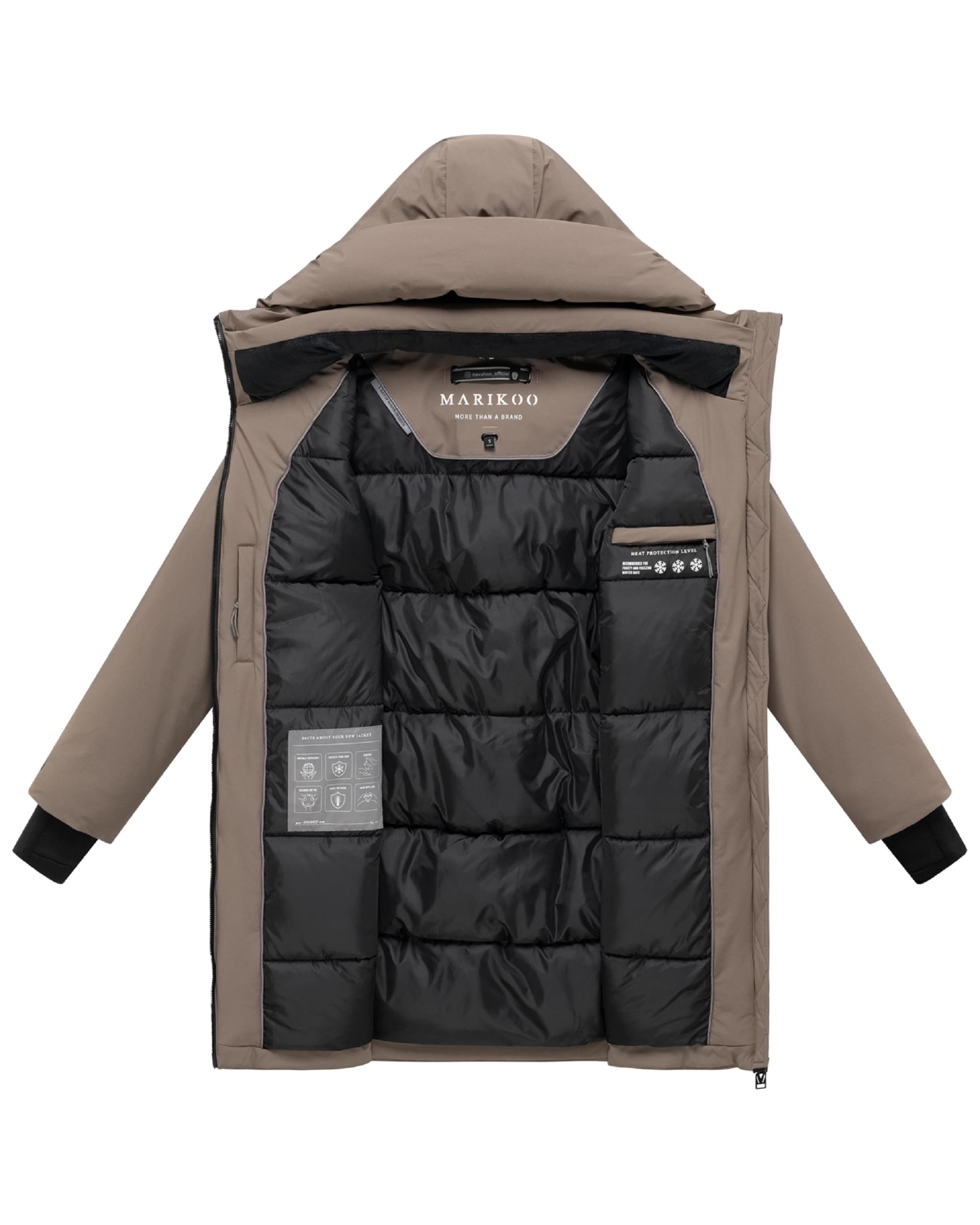 Cappotto funzionale di MARIKOO in marrone