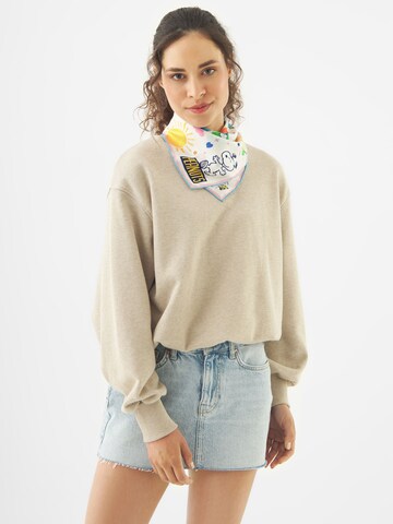 CODELLO Nickituch Peanuts™ Seidentuch in Weiß: Vorderseite