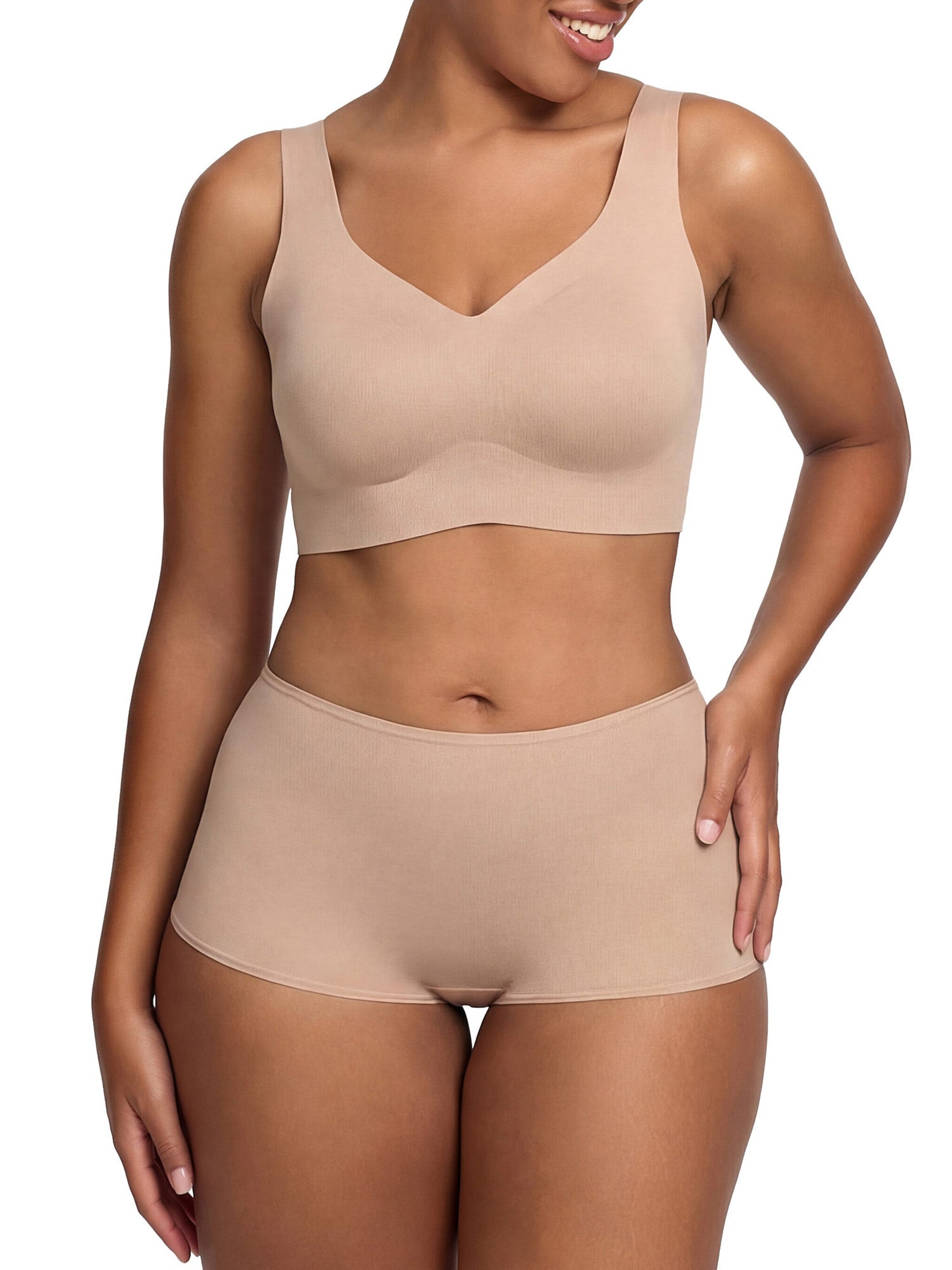 cfab by creamy fabrics Minimiser Minimizer 'Comfort Minimizer Back Support BH' in Beige