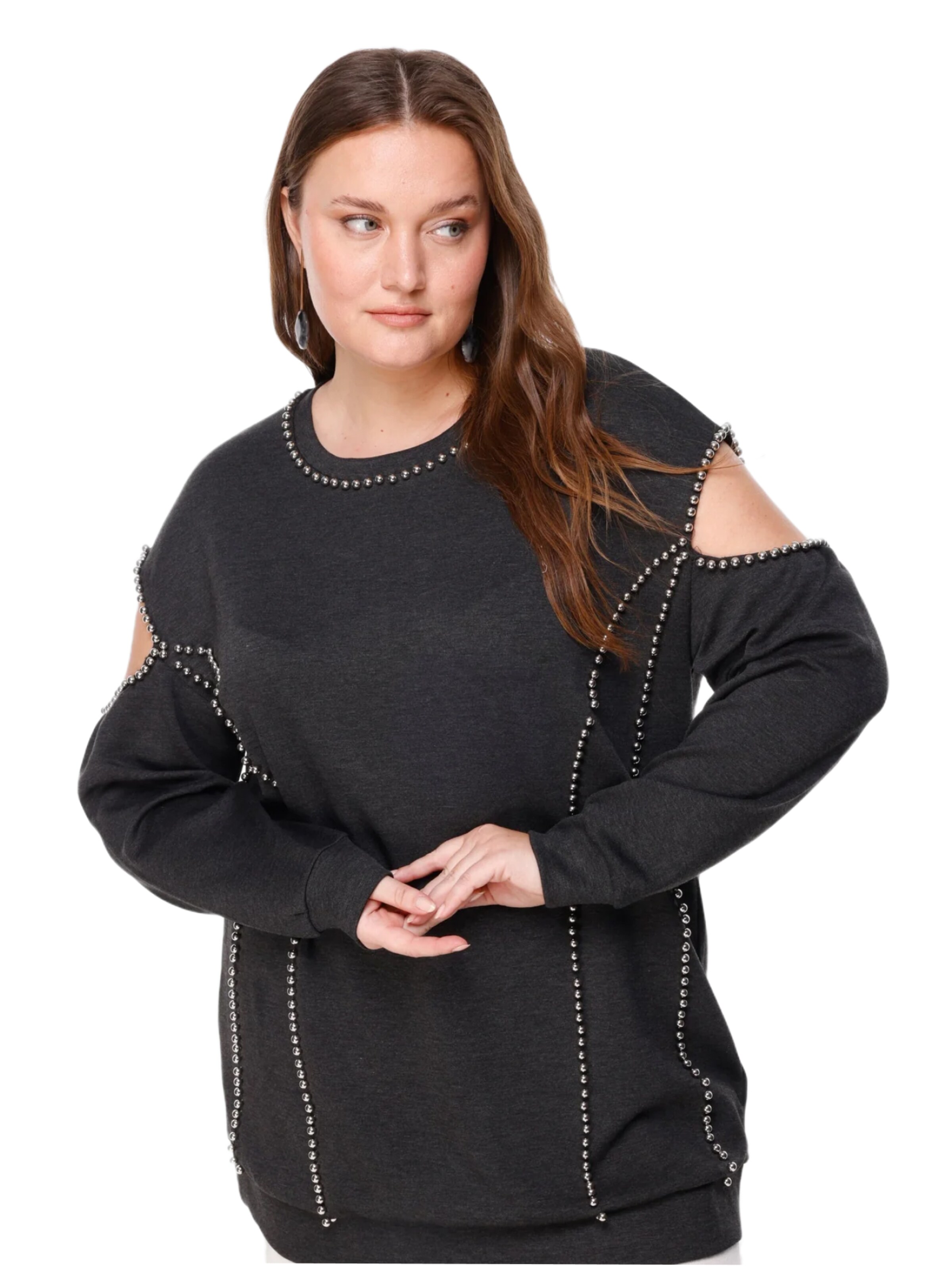 Shape Of You Sweatshirt in Grijs