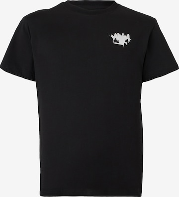 ALPHA INDUSTRIES Póló - fekete: elől