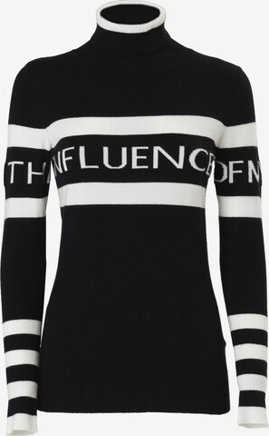 Influencer Sweter w kolorze czarny: przód