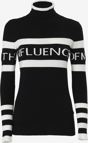 Influencer Sweater in Black: front