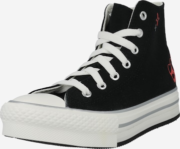 CONVERSE Sneaker 'Chuck Taylor All Star Lift' i svart: framsida
