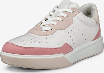 ECCO Platform trainers 'Street Court' in White: front