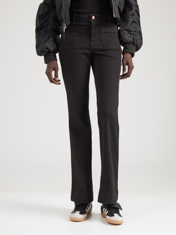 WRANGLER Расклешенный Джинсы в Черный: спереди