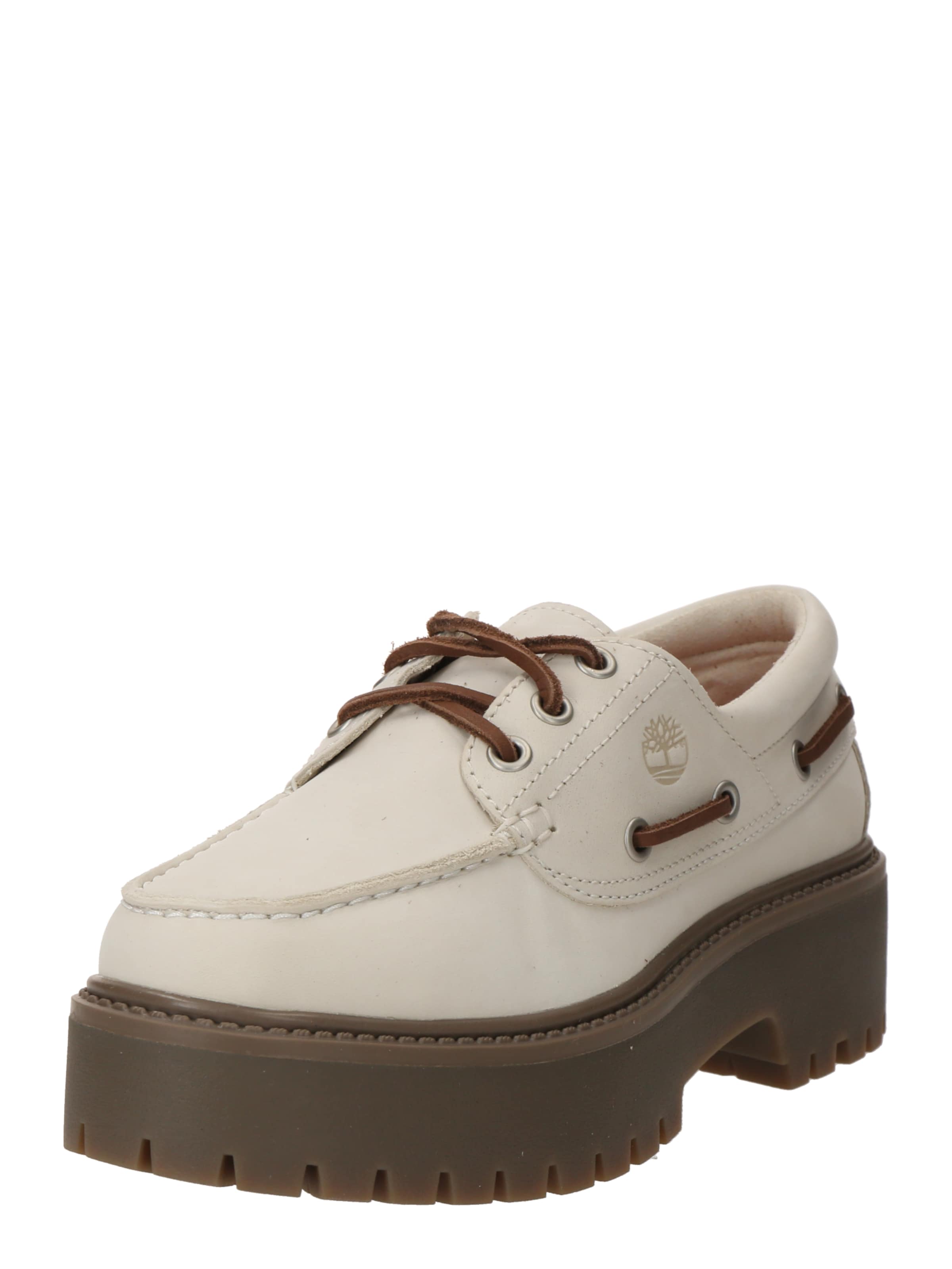 Pantofi cu șireturi de la TIMBERLAND pe alb: față