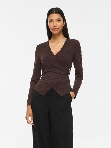 VILA Shirt 'VIAnni' in Braun: Vorderseite