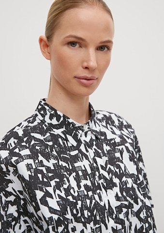 comma casual identity Blouse in Zwart