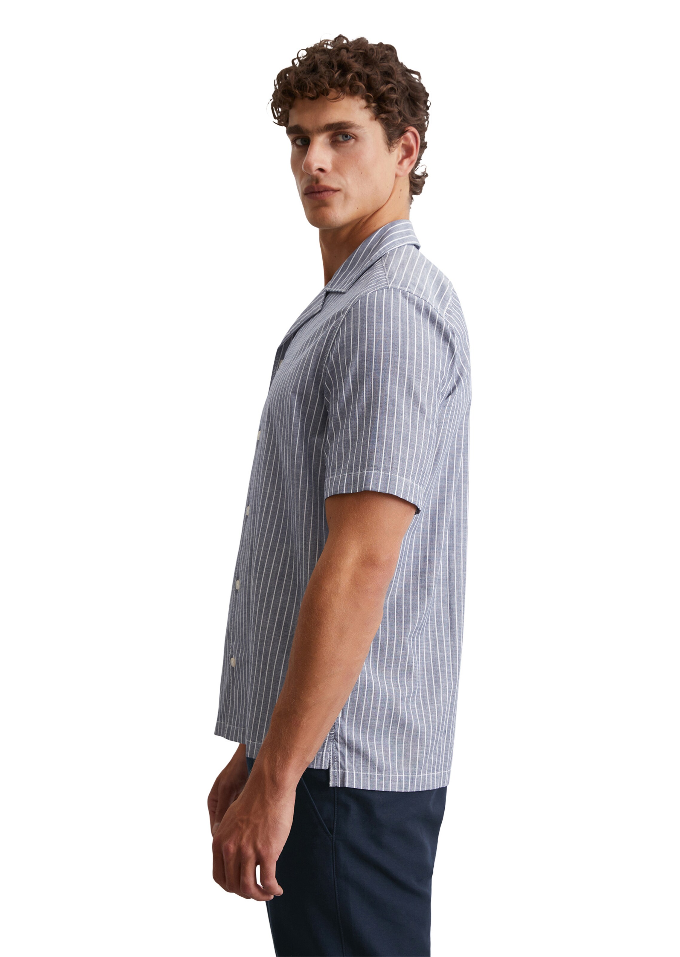 Marc O'Polo Regular fit Overhemd in Blauw