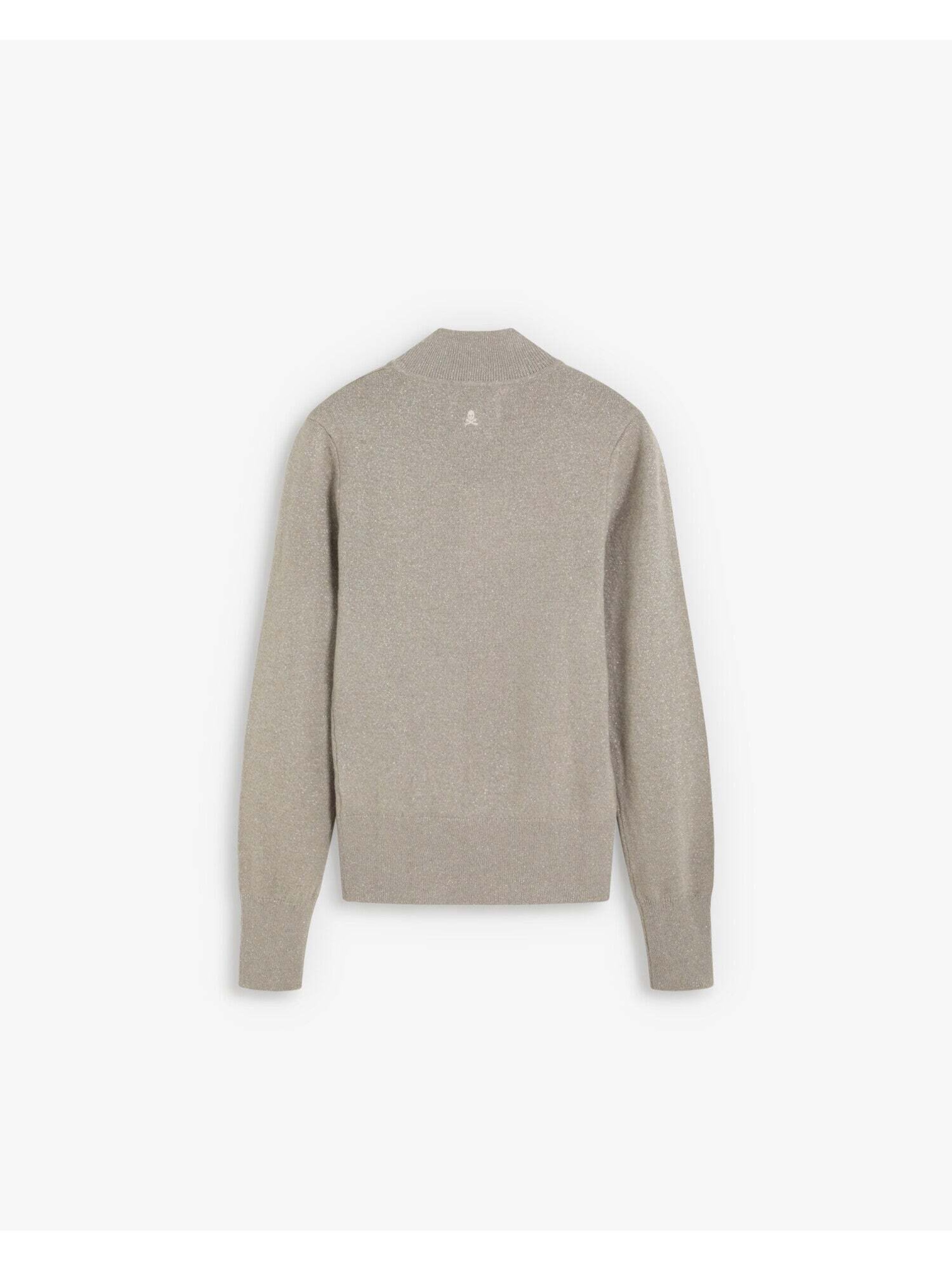 Pull-over 'Lurex' Scalpers en beige : derrière