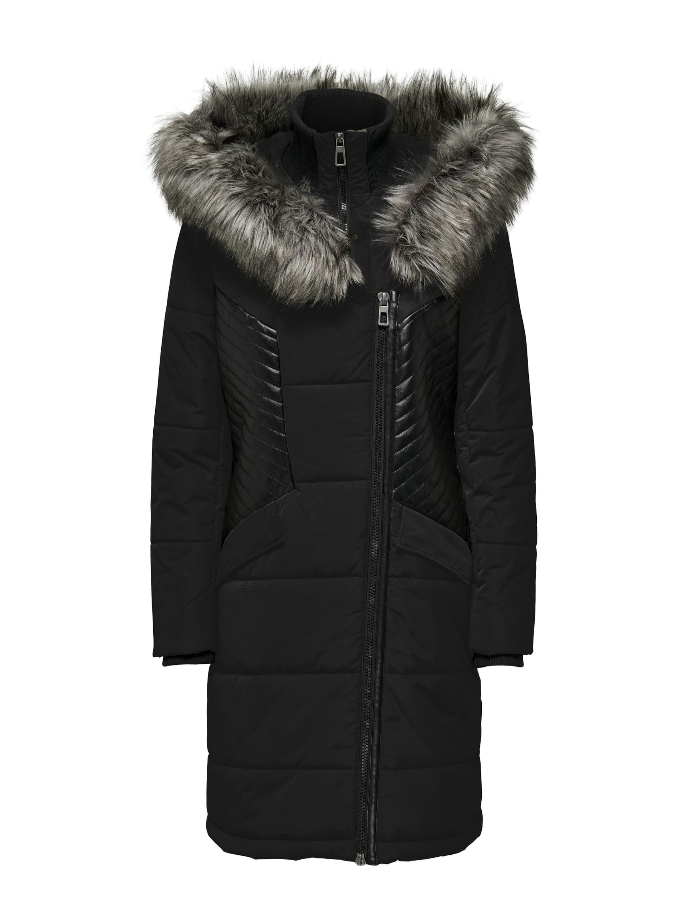 ONLY Wintermantel in Zwart: voorkant