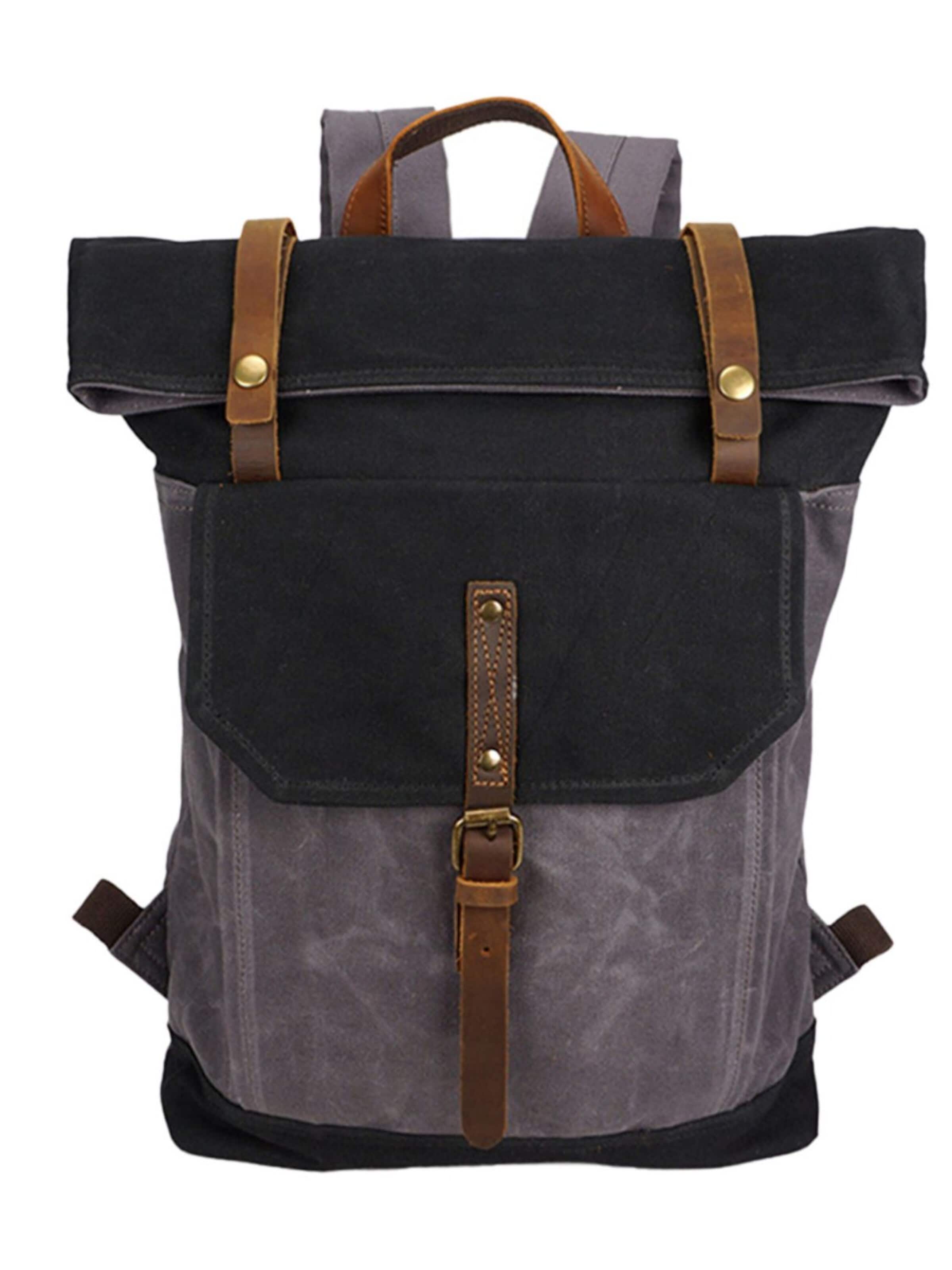jolar Rucksack 'Retro'‌‌‌ in Grau: Vorderseite