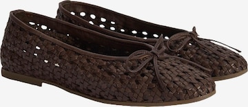 Desa Ballet Flats 'Ballettschuhe' in Brown: front