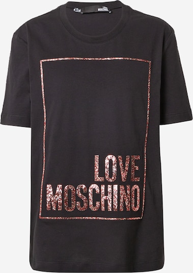 Tricou Love Moschino pe roşu închis / negru, Vizualizare produs