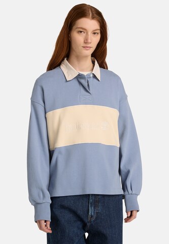 TIMBERLAND Mikina 'Lush Rugby Polo' - Modrá: predná strana