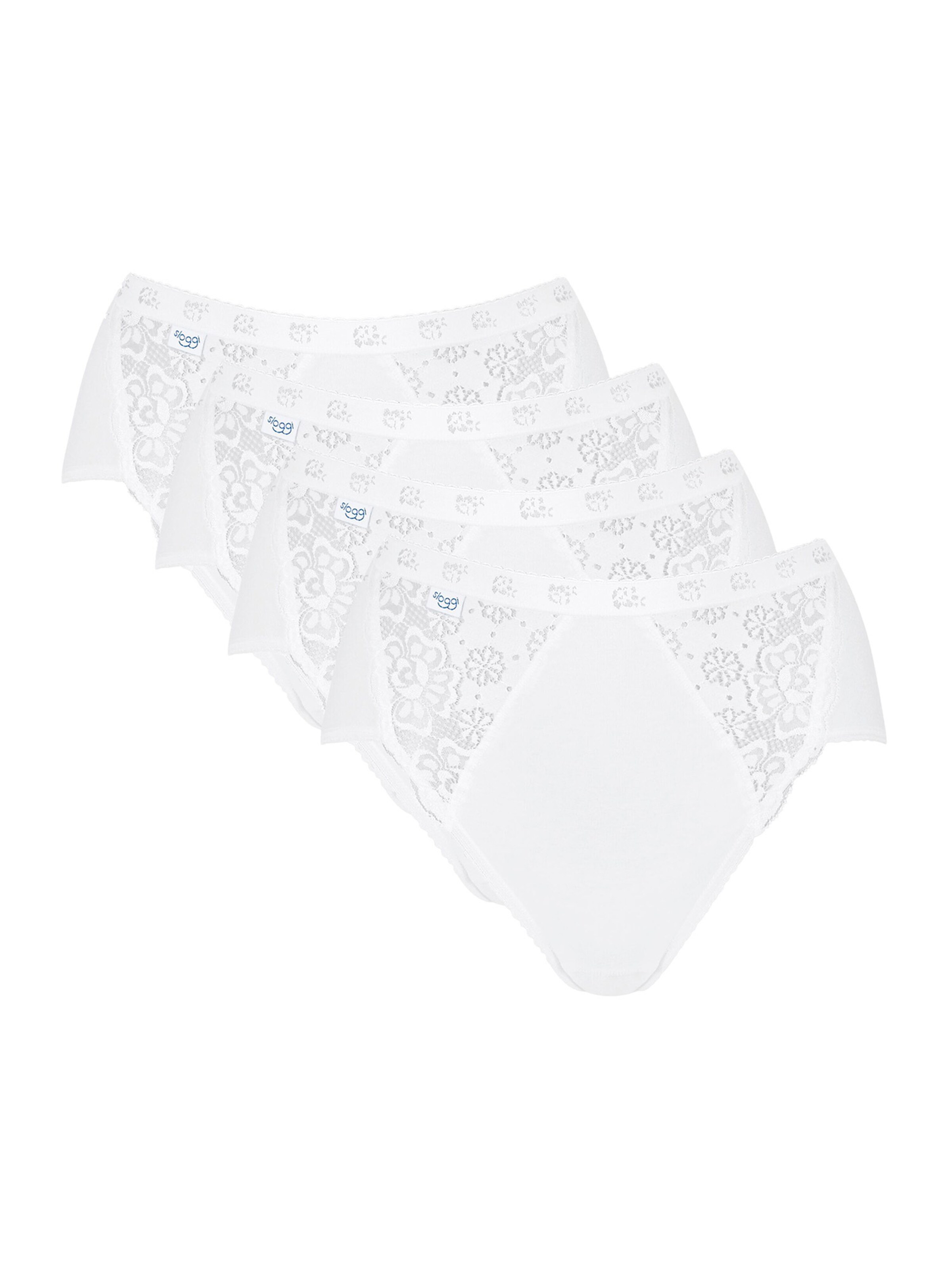 SLOGGI Midislip ' Chic ' in Weiß: Vorderseite