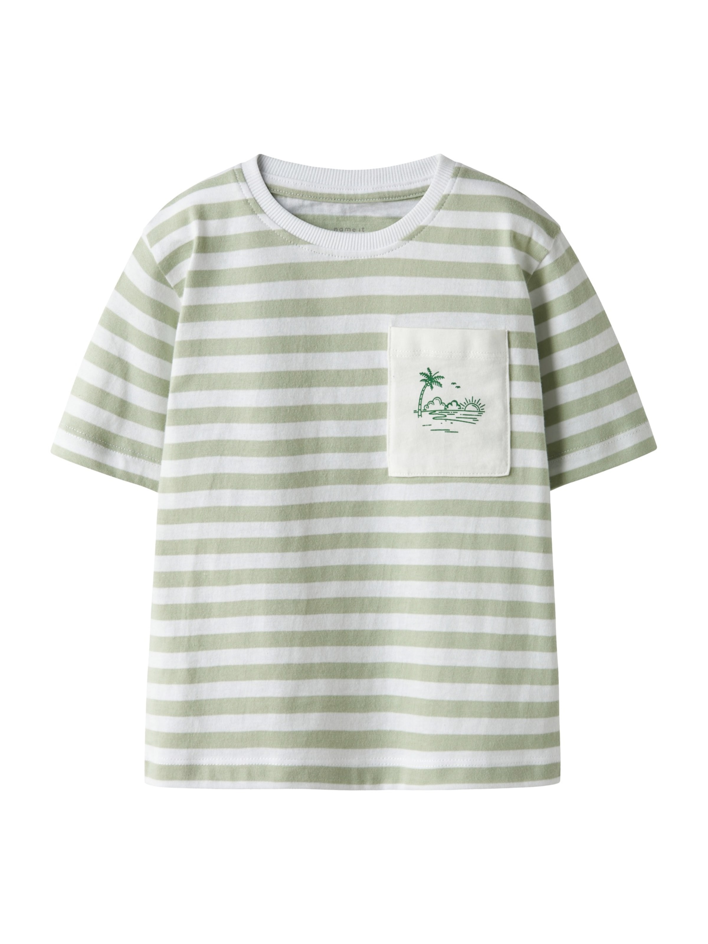 NAME IT Shirt 'NMMJESPER' in Green: front