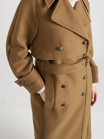 DRYKORN Between-Seasons Coat 'WELLFALL' in Brown