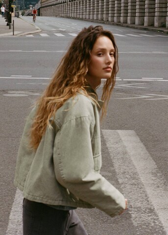 MANGO TEEN Between-Season Jacket in Green