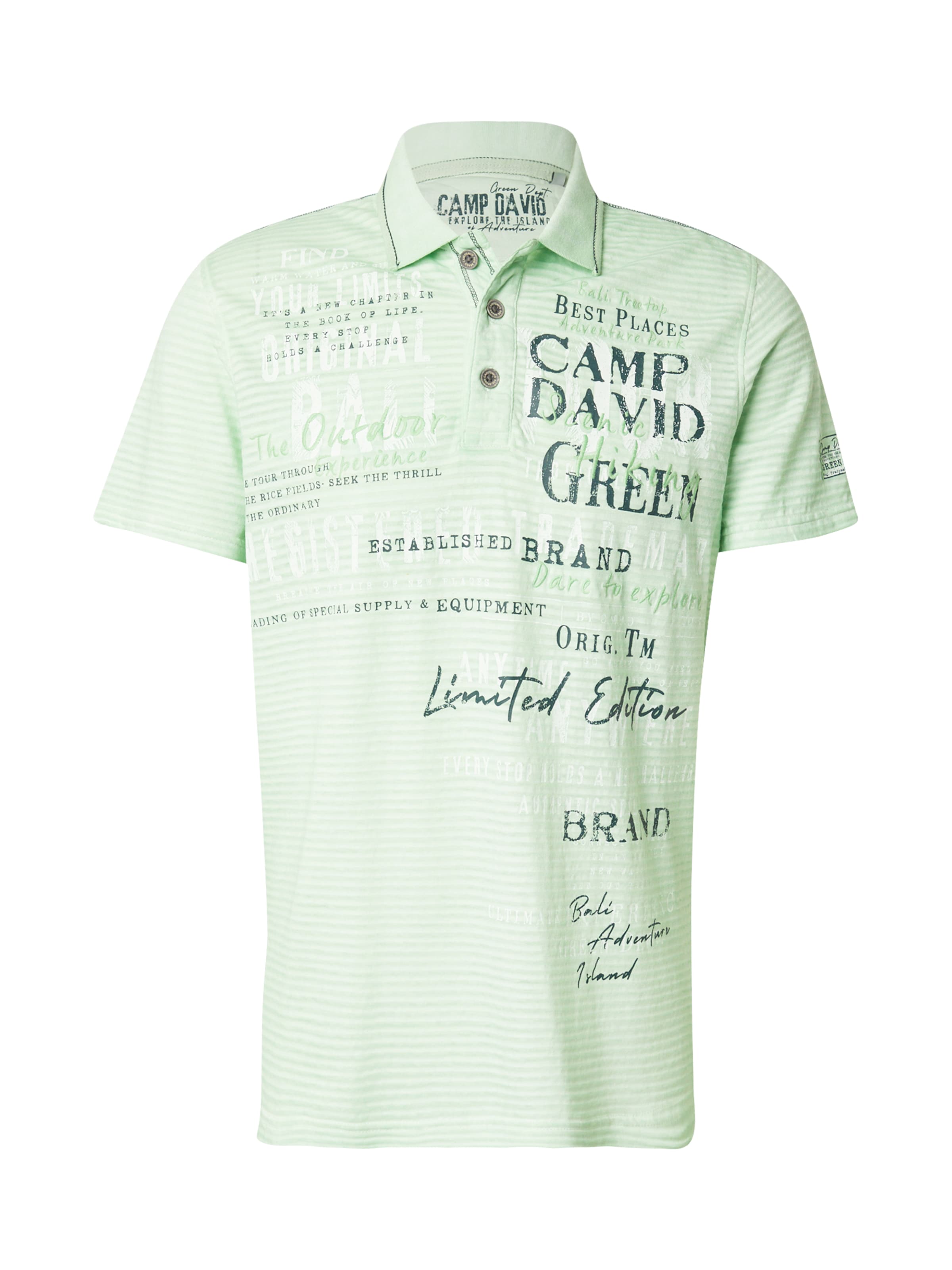 CAMP DAVID Bluser & t-shirts i grøn: forside