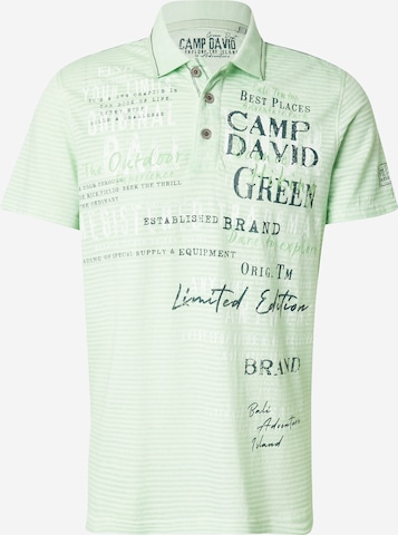 CAMP DAVID Tričko - Zelená: predná strana