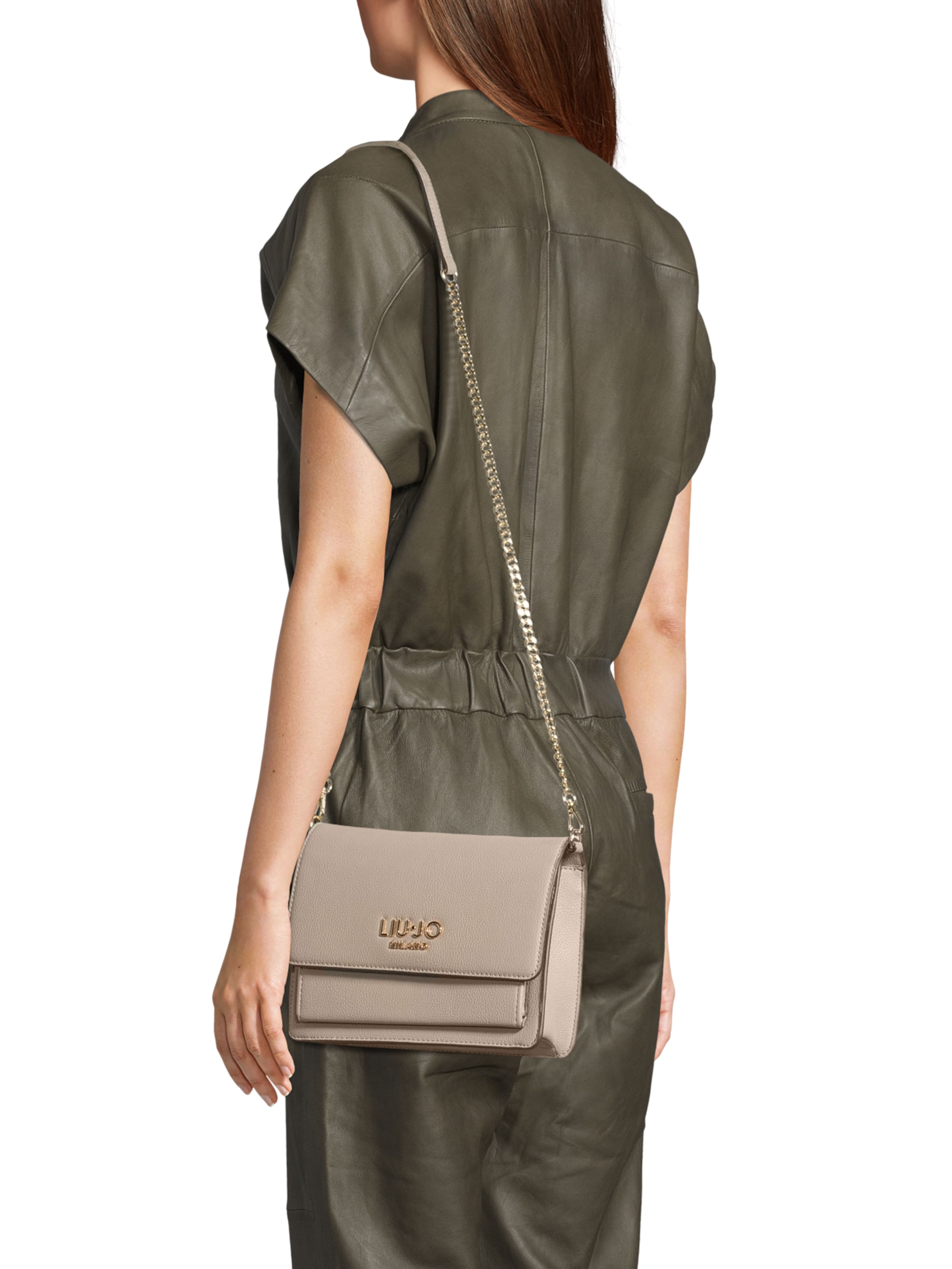 Liu Jo Schoudertas 'ECS' in Grijs: voorkant